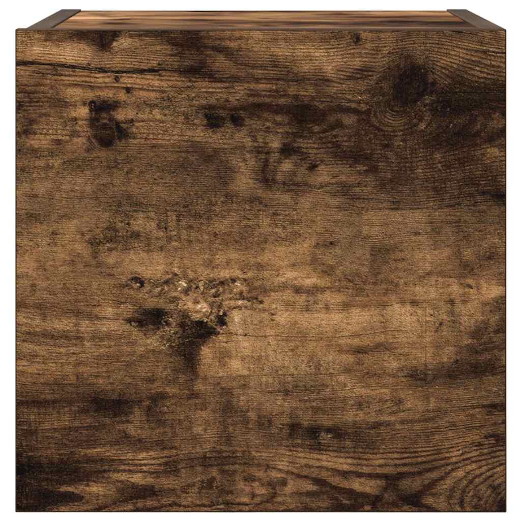 væghængte tv-skabe 2 stk. 30,5x30x30 cm røget egetræsfarve
