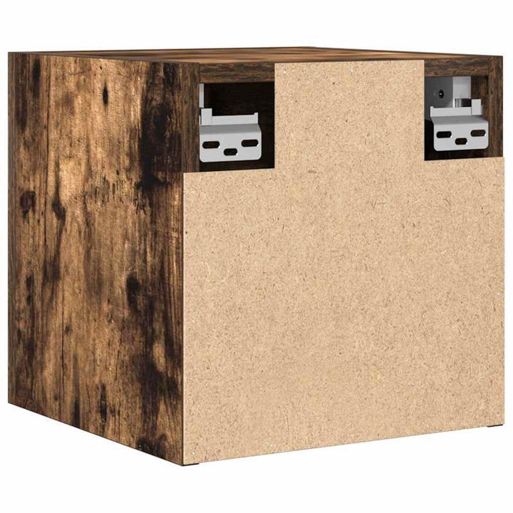 væghængte tv-skabe 2 stk. 30,5x30x30 cm røget egetræsfarve