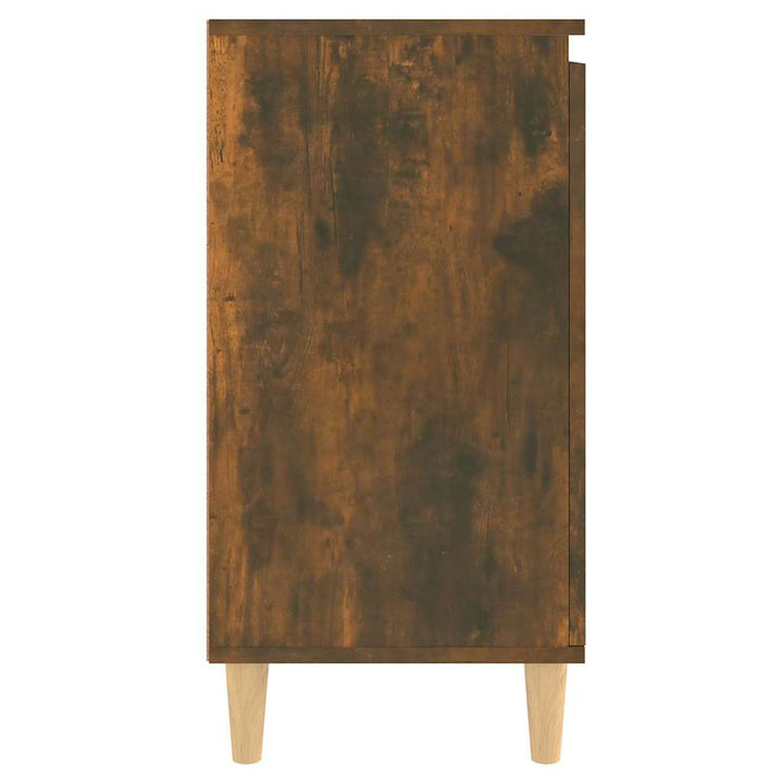 skænk 60x35x70 cm konstrueret træ røget egetræsfarve