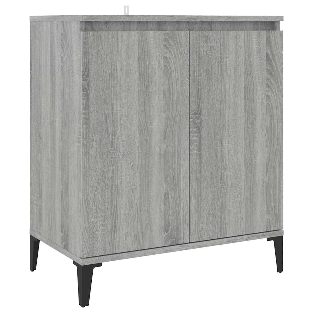 skænk 60x35x70 cm konstrueret træ grå sonoma-eg