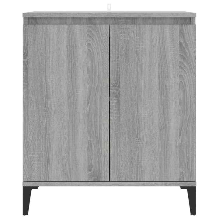 skænk 60x35x70 cm konstrueret træ grå sonoma-eg