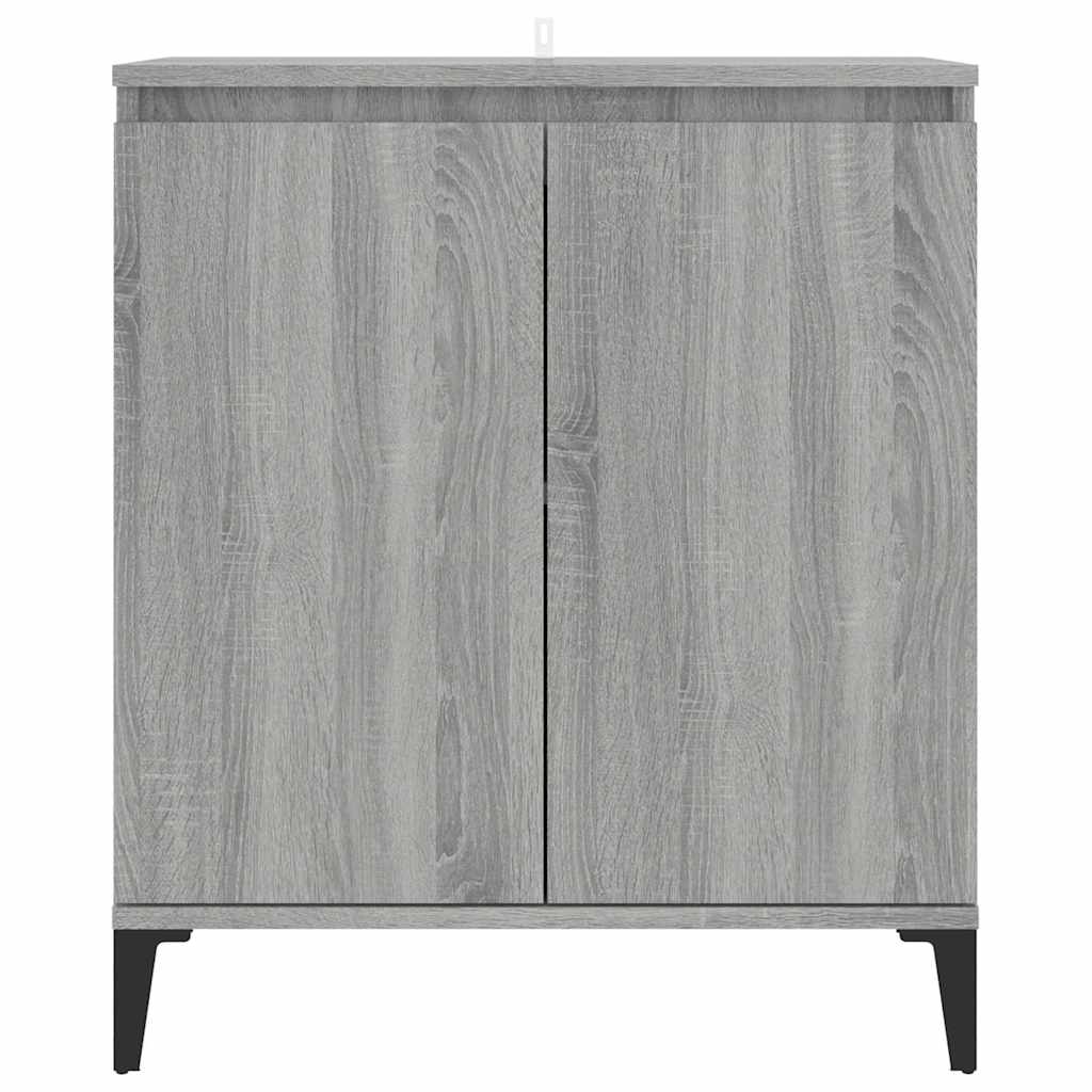skænk 60x35x70 cm konstrueret træ grå sonoma-eg