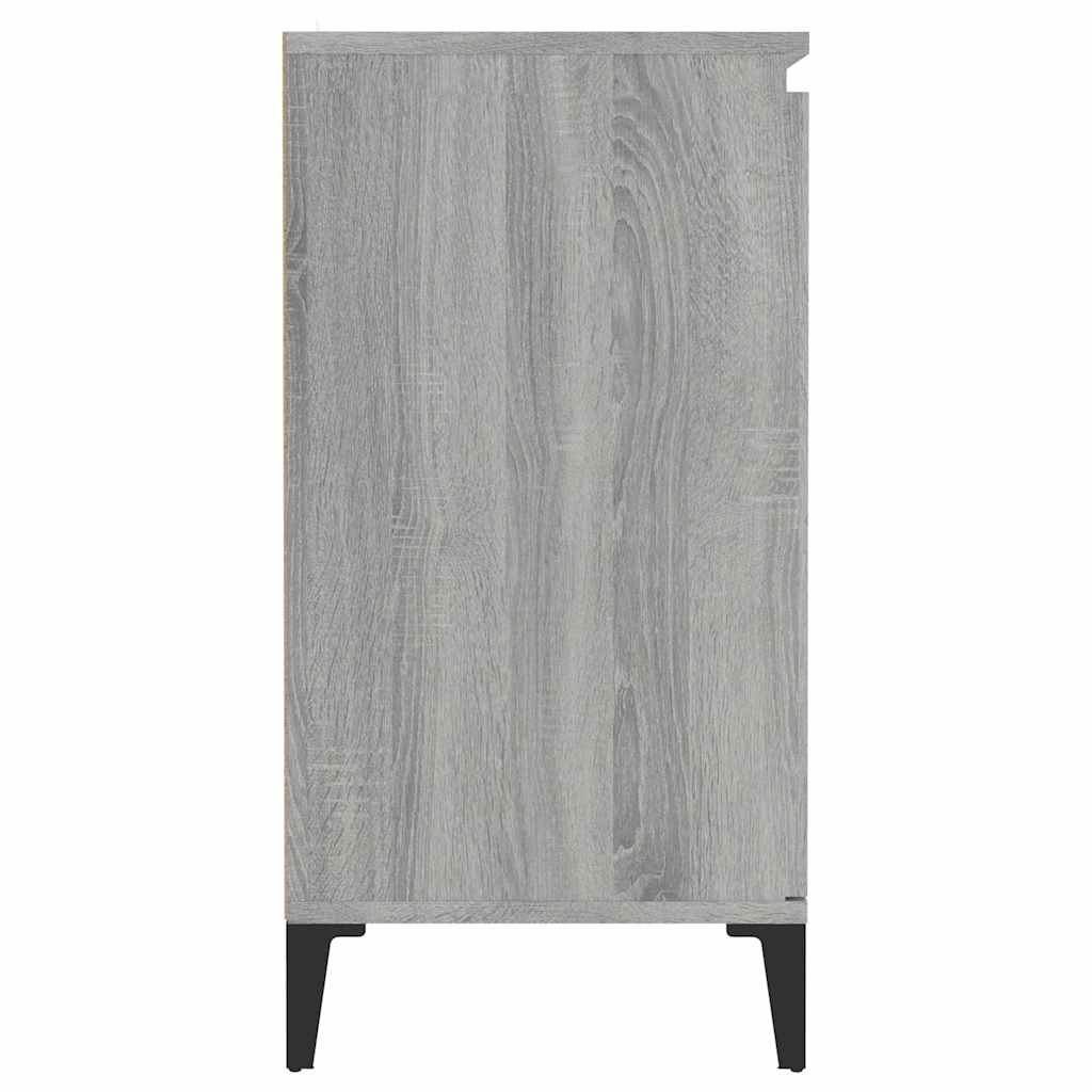 skænk 60x35x70 cm konstrueret træ grå sonoma-eg