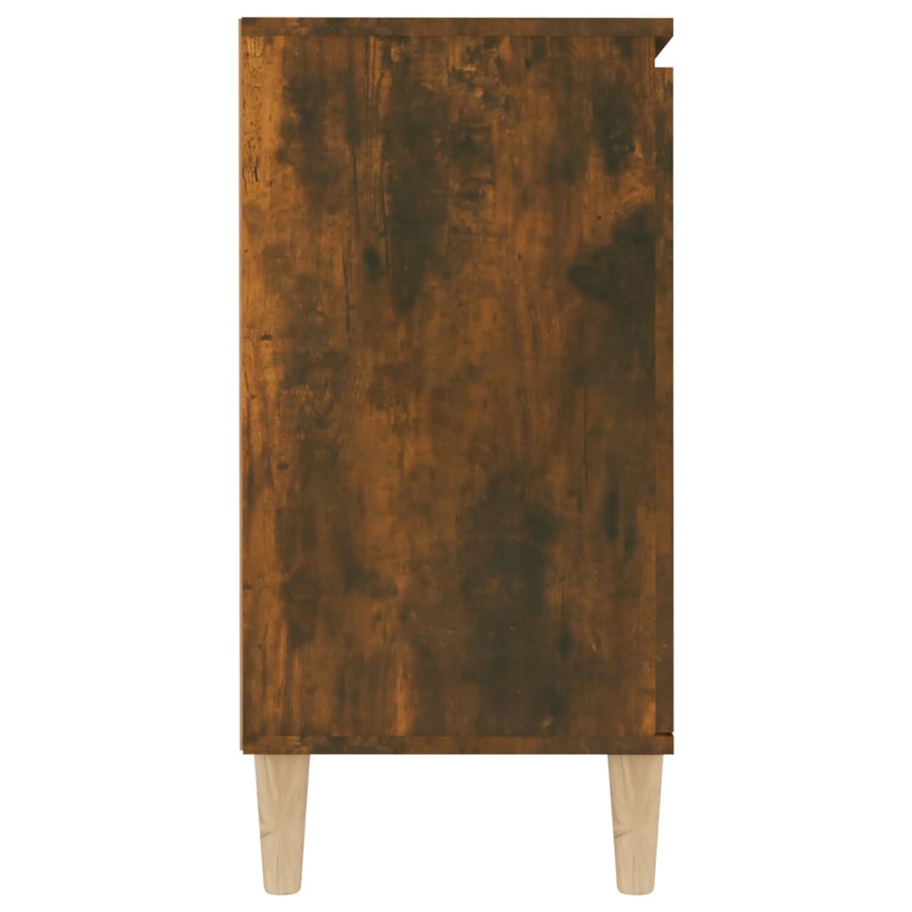 skænk 101x35x70 cm konstrueret træ røget egetræsfarve