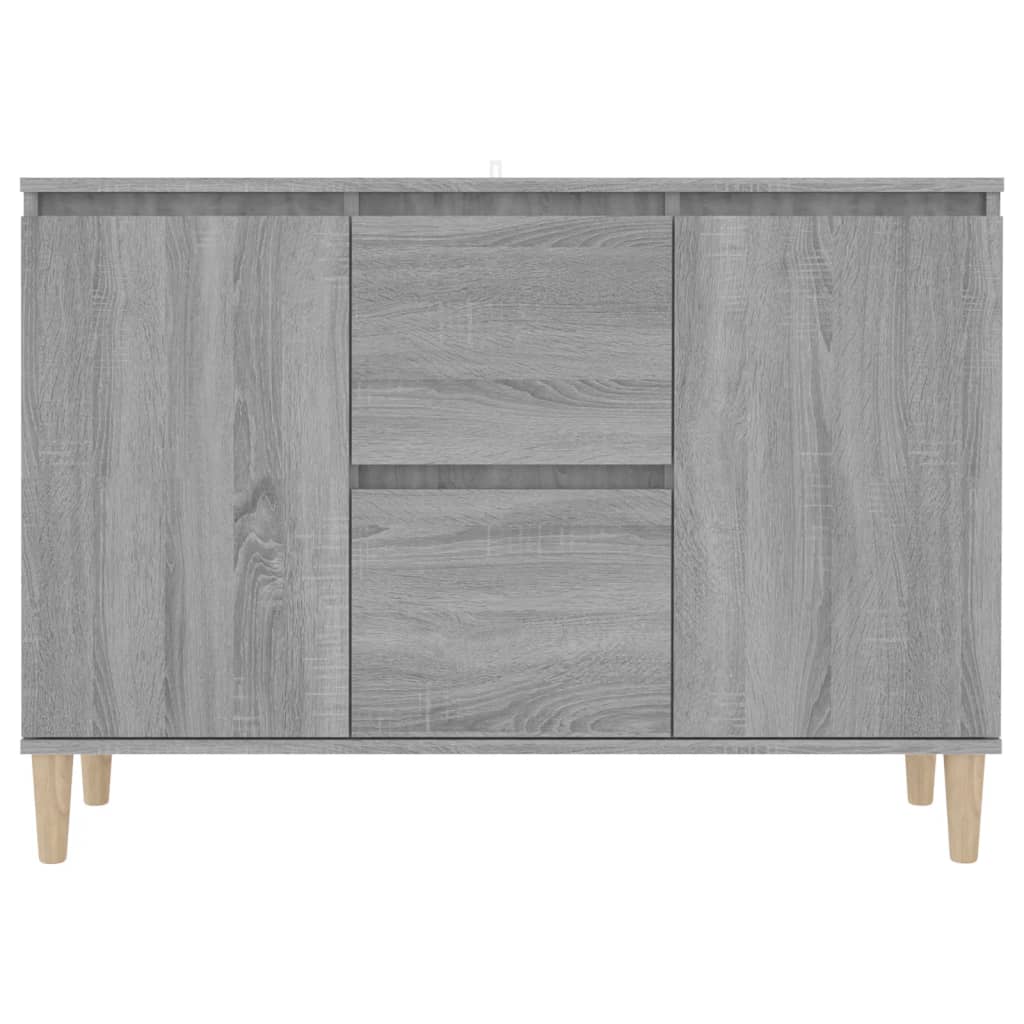 skænk 101x35x70 cm konstrueret træ grå sonoma-eg