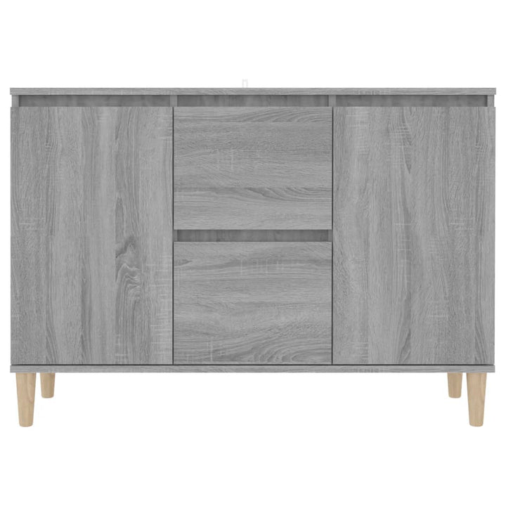 skænk 101x35x70 cm konstrueret træ grå sonoma-eg