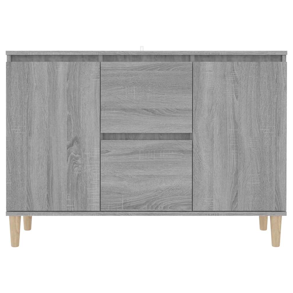 skænk 101x35x70 cm konstrueret træ grå sonoma-eg