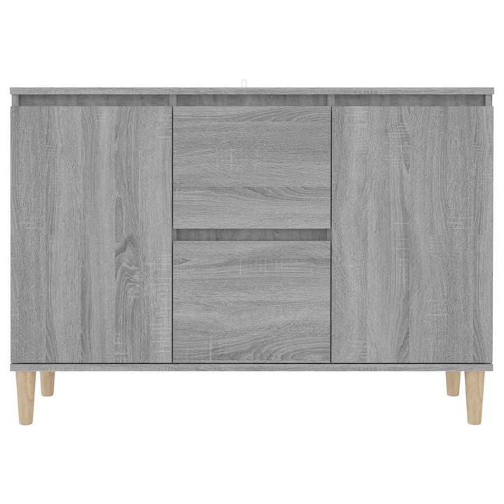 skænk 101x35x70 cm konstrueret træ grå sonoma-eg