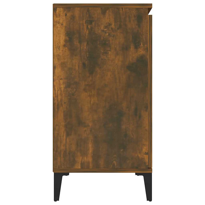 skænk 102x35x70 cm konstrueret træ røget egetræsfarve