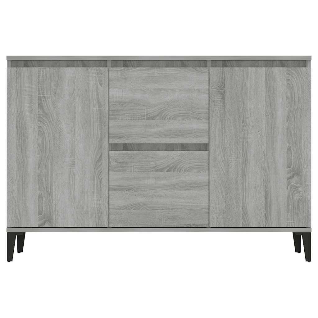 skænk 102x35x70 cm konstrueret træ grå sonoma-eg