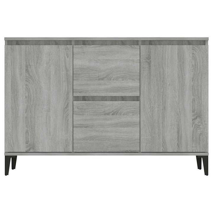 skænk 102x35x70 cm konstrueret træ grå sonoma-eg