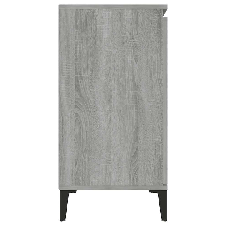 skænk 102x35x70 cm konstrueret træ grå sonoma-eg