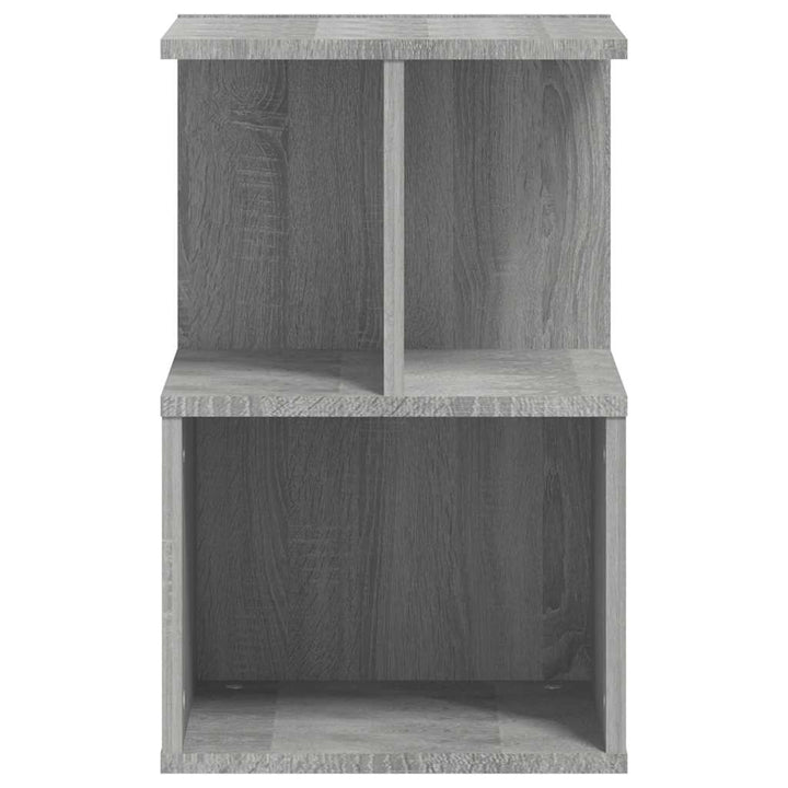 sengeborde 2 stk. 35x35x55 cm konstrueret træ grå sonoma-eg