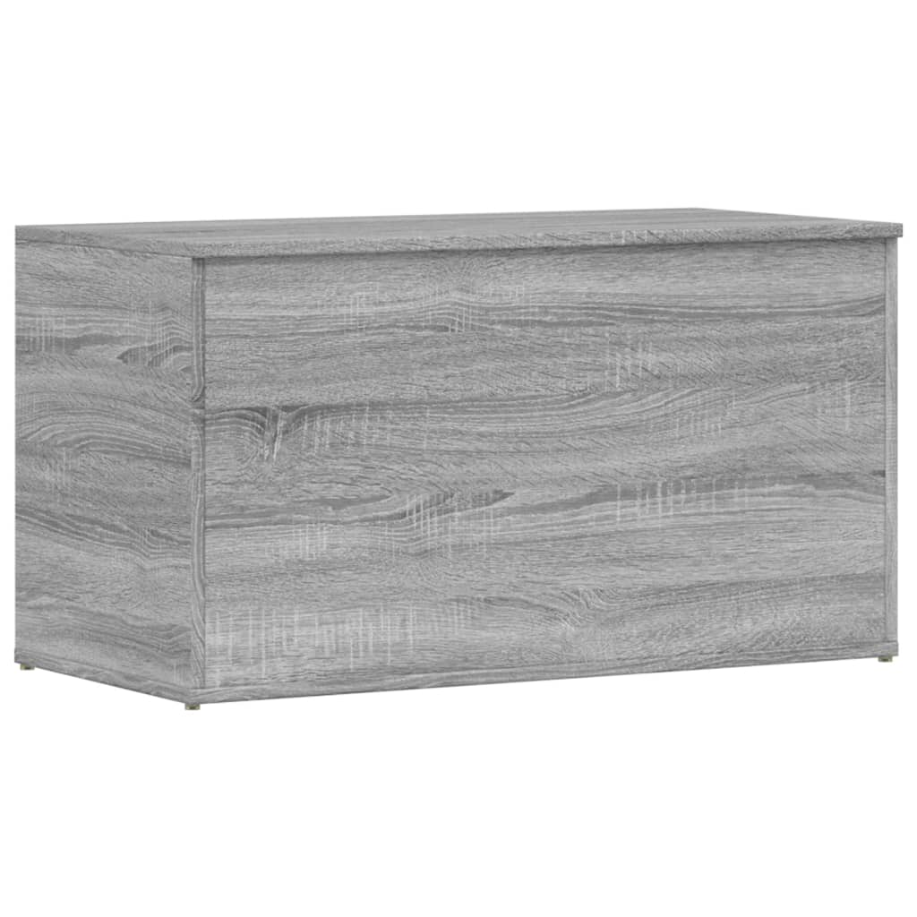 opbevaringskasse 84x42x46 cm konstrueret træ grå sonoma-eg