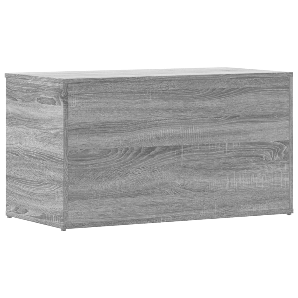 opbevaringskasse 84x42x46 cm konstrueret træ grå sonoma-eg