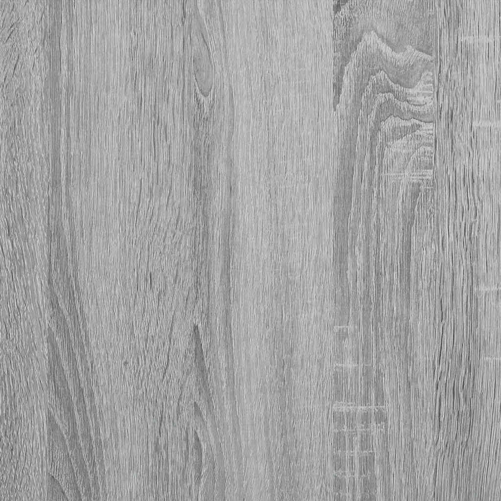 garderobeskab 100x32,5x35 cm konstrueret træ grå sonoma-eg