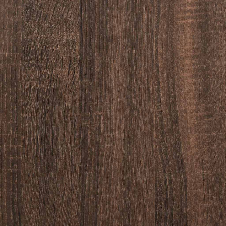 garderobeskab 100x32,5x35 cm konstrueret træ brun egetræsfarve