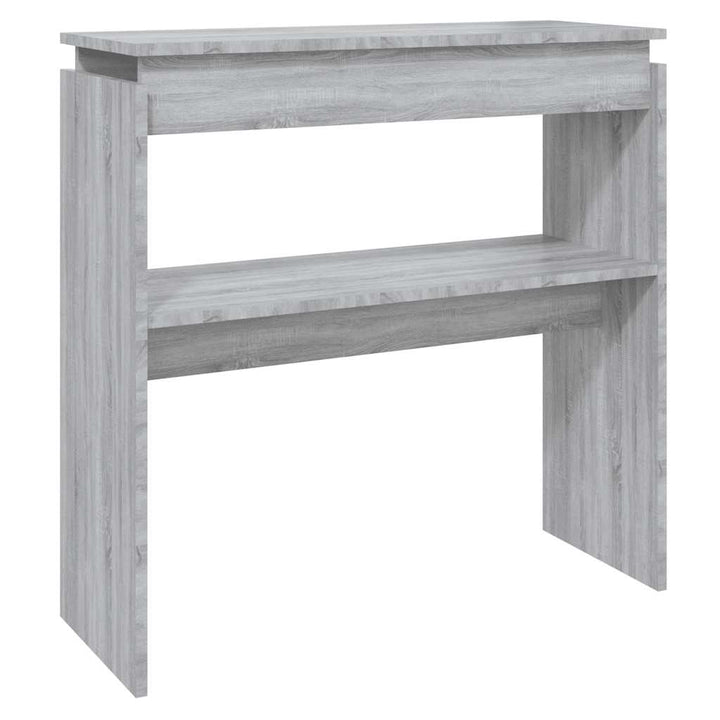 konsolbord 80x30x80 cm konstrueret træ grå sonoma-eg