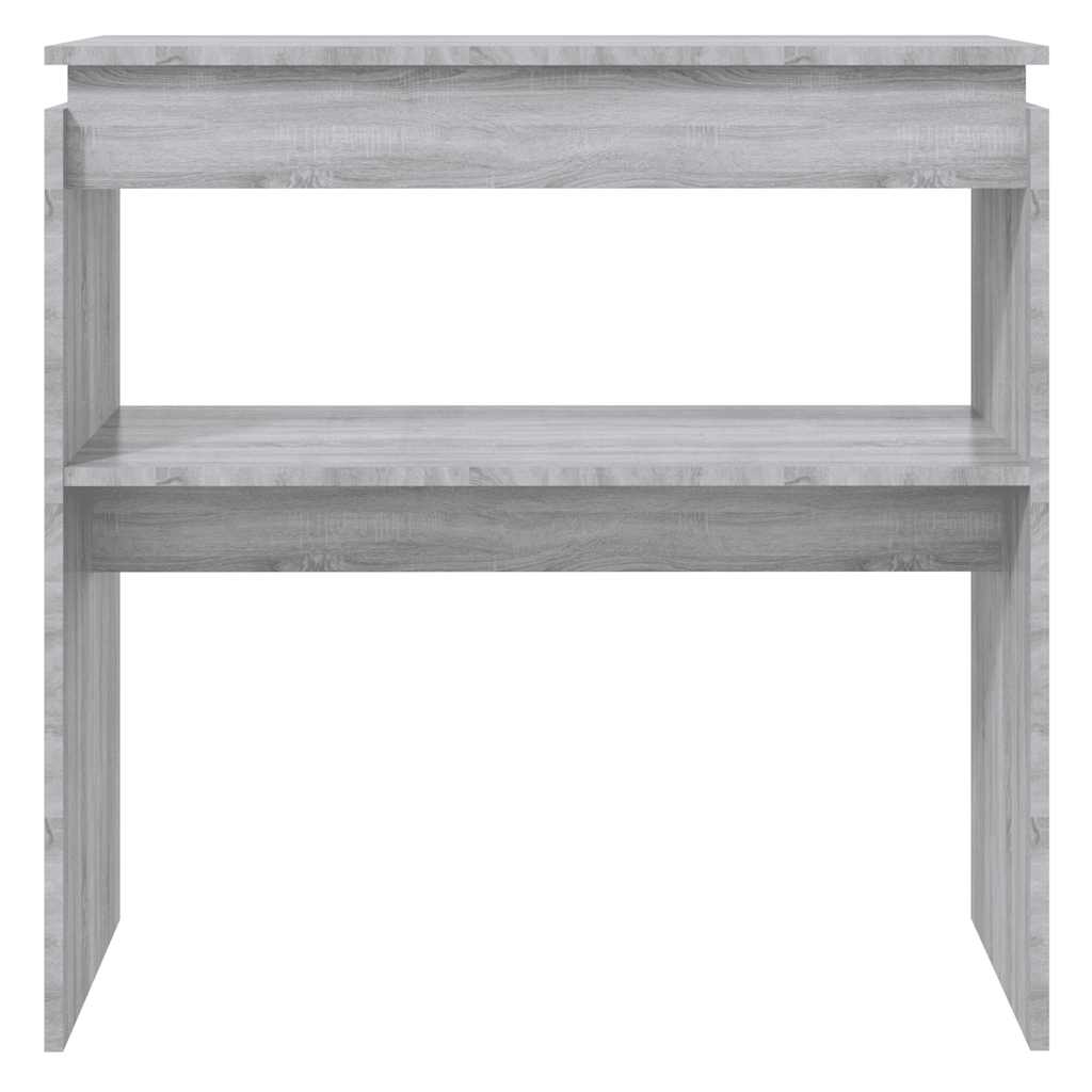 konsolbord 80x30x80 cm konstrueret træ grå sonoma-eg