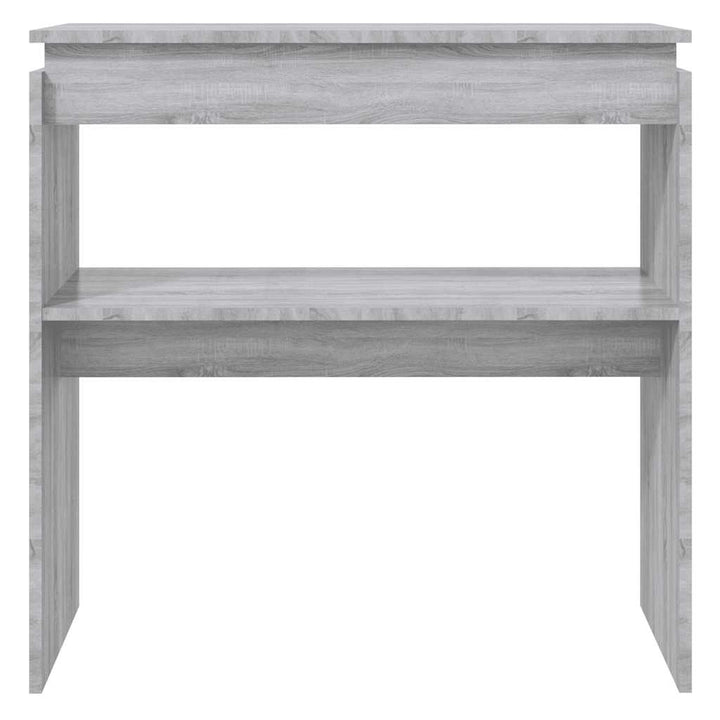konsolbord 80x30x80 cm konstrueret træ grå sonoma-eg