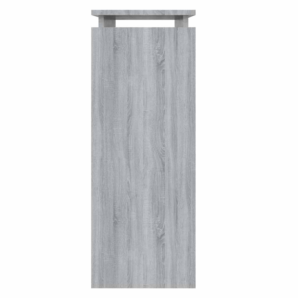 konsolbord 80x30x80 cm konstrueret træ grå sonoma-eg