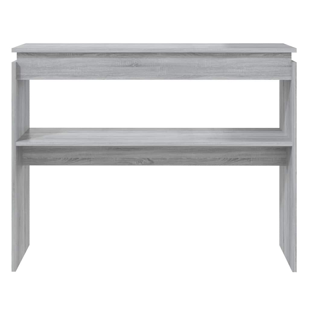 sofabord 102x30x80 cm konstrueret træ grå sonoma-eg