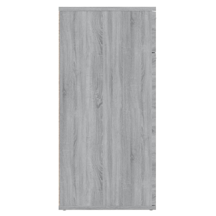 skænk 80x36x75 cm konstrueret træ grå sonoma-eg