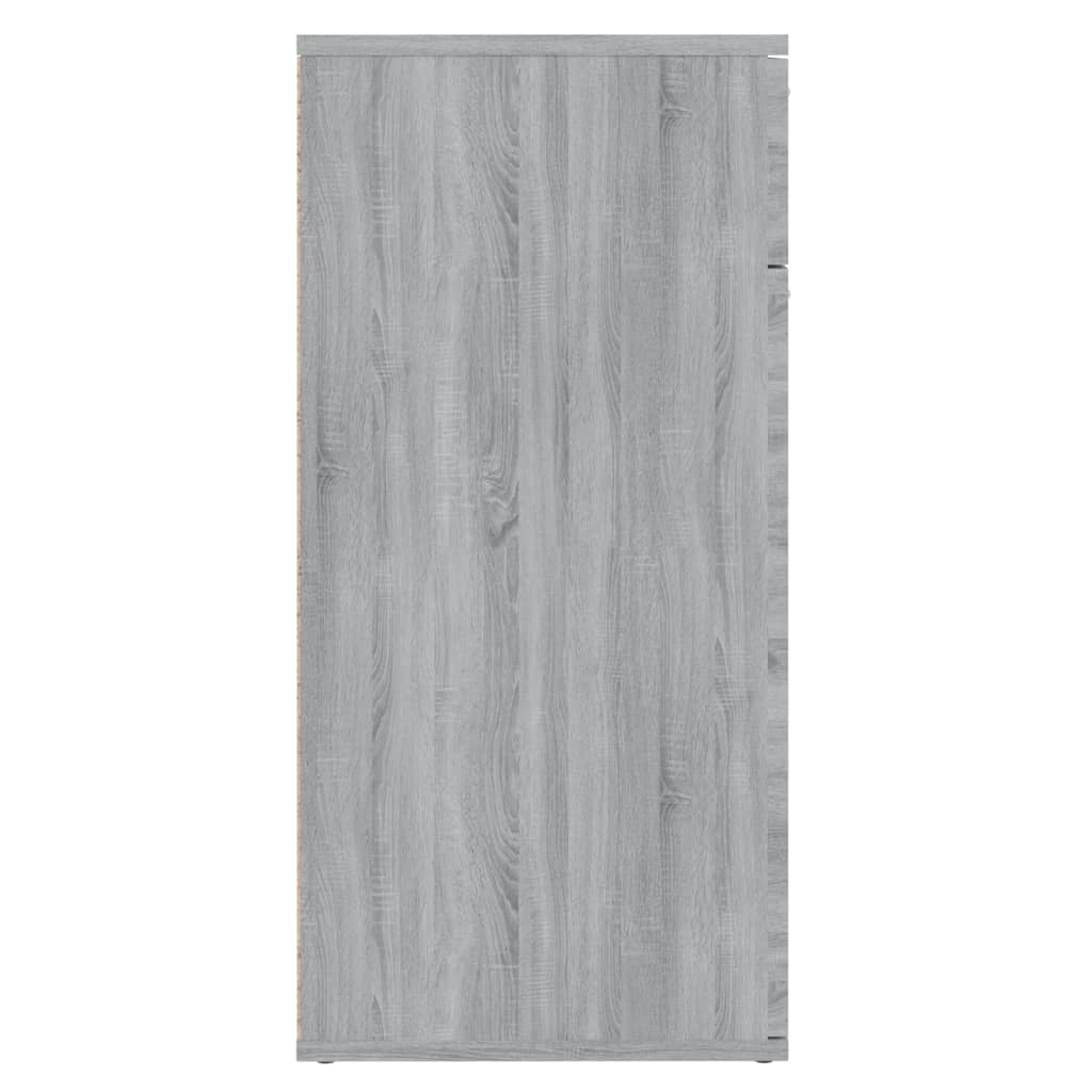 skænk 80x36x75 cm konstrueret træ grå sonoma-eg