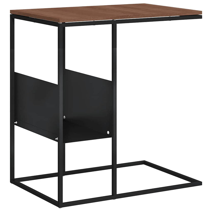 sidebord 55x36x59,5 cm konstrueret træ sort