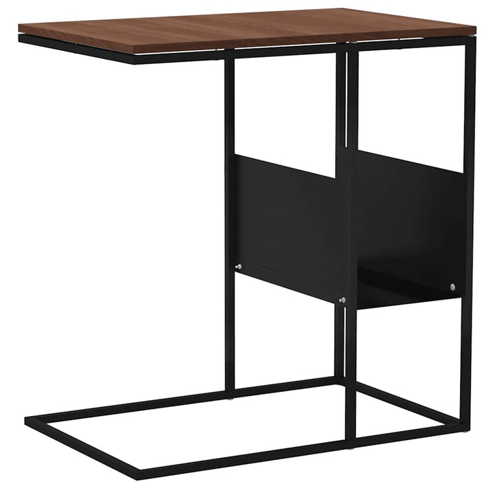 sidebord 55x36x59,5 cm konstrueret træ sort