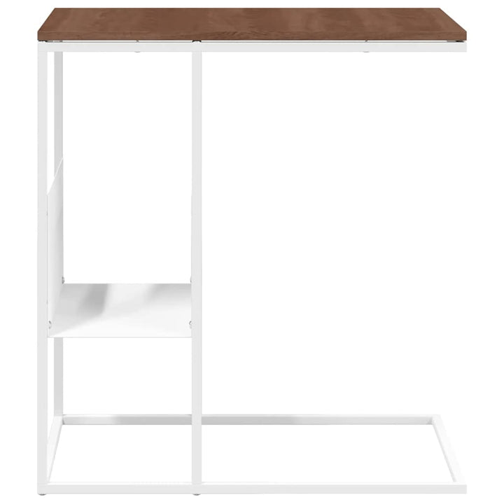 sidebord 55x36x59,5 cm konstrueret træ hvid