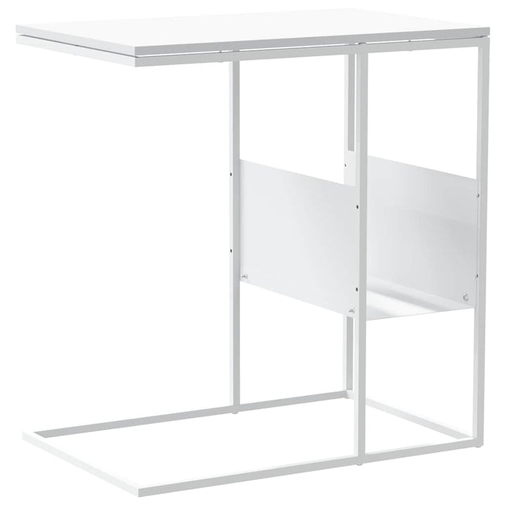sidebord 55x36x59,5 cm konstrueret træ hvid