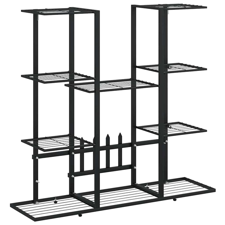 blomsterstativ 94,5x25x89 cm jern sort