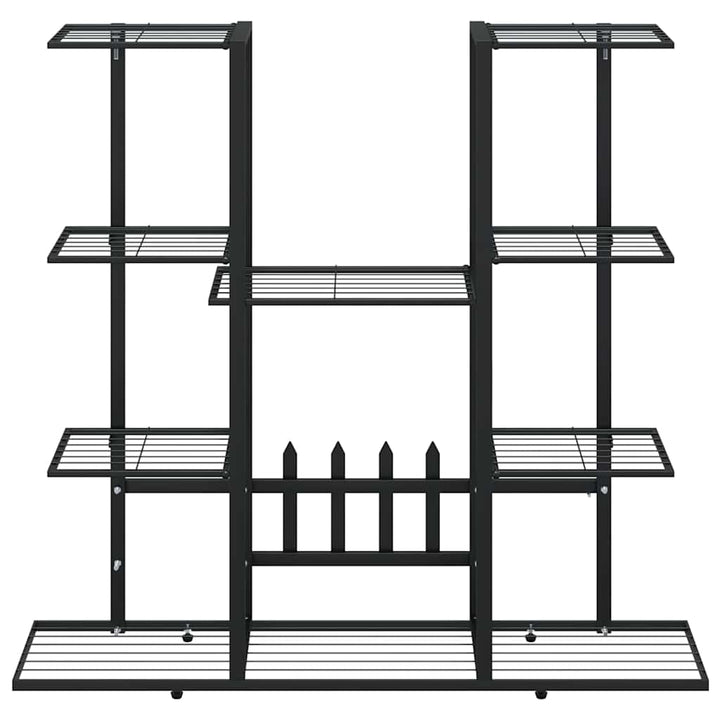 blomsterstativ 94,5x25x89 cm jern sort