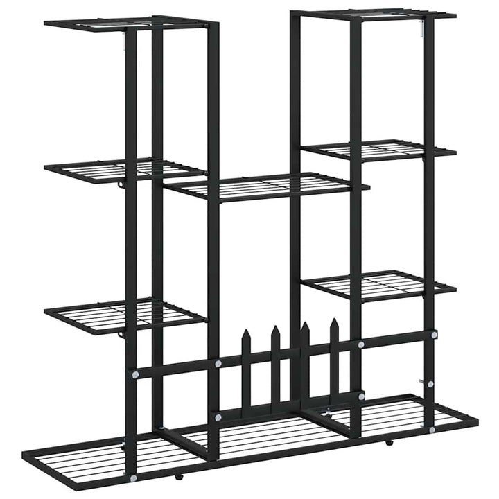 blomsterstativ 94,5x25x89 cm jern sort