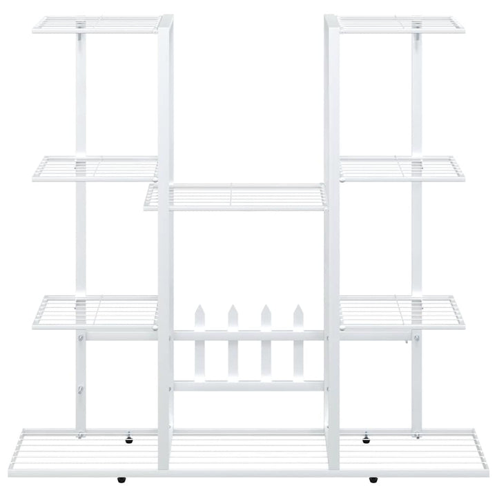 blomsterstativ 94,5x25x89 cm jern hvid