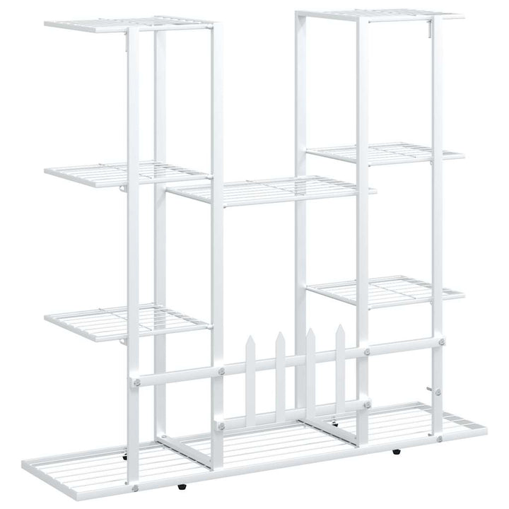 blomsterstativ 94,5x25x89 cm jern hvid