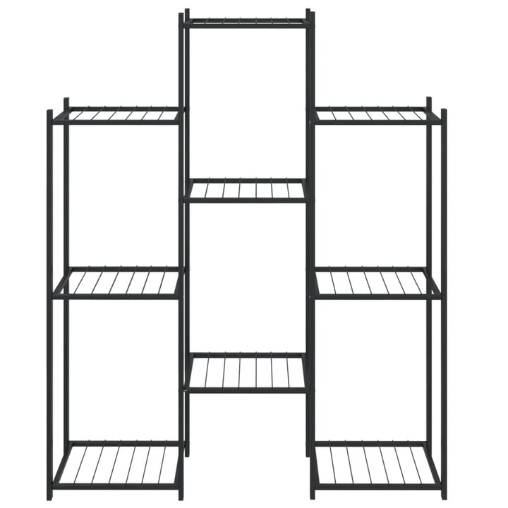 blomsterstativ 85x25x100 cm jern sort