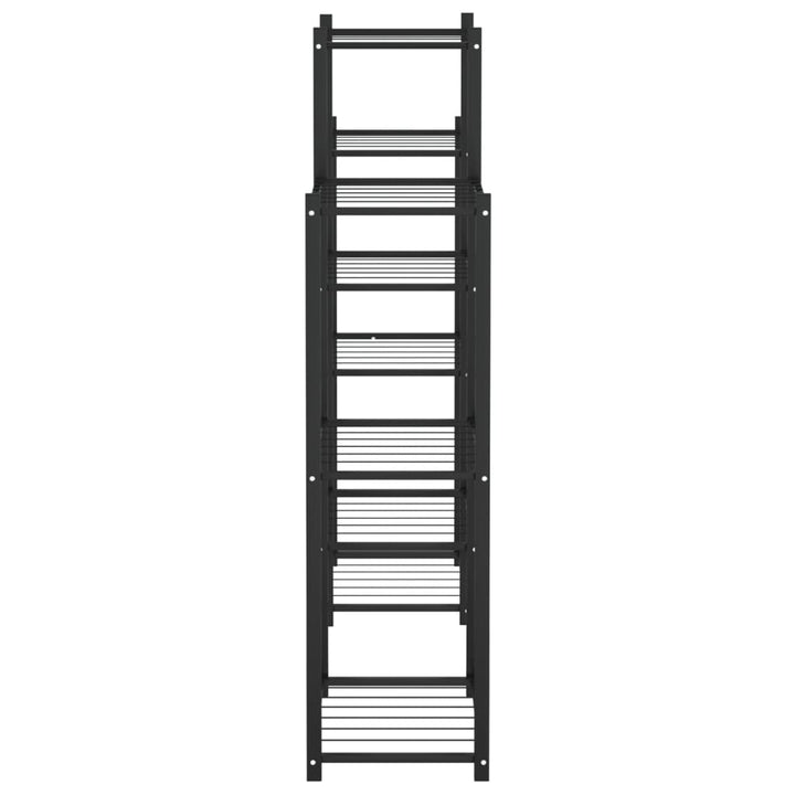 blomsterstativ 85x25x100 cm jern sort