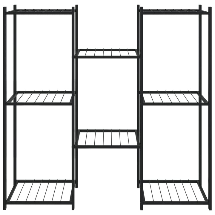 blomsterstativ 83x25x80 cm jern sort