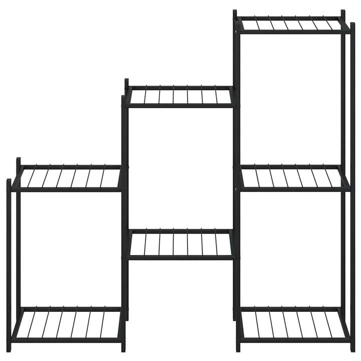 blomsterstativ 83x25x80 cm jern sort