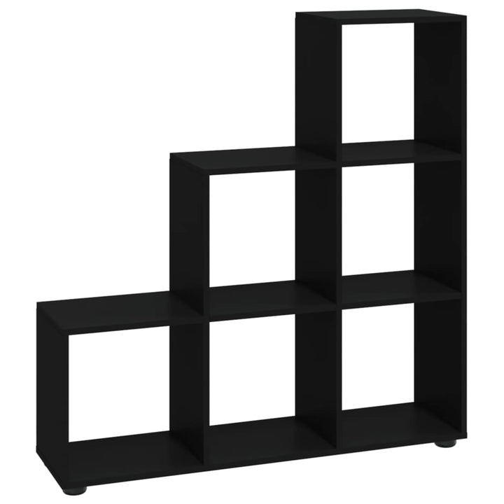 trappereol 107 cm konstrueret træ sort