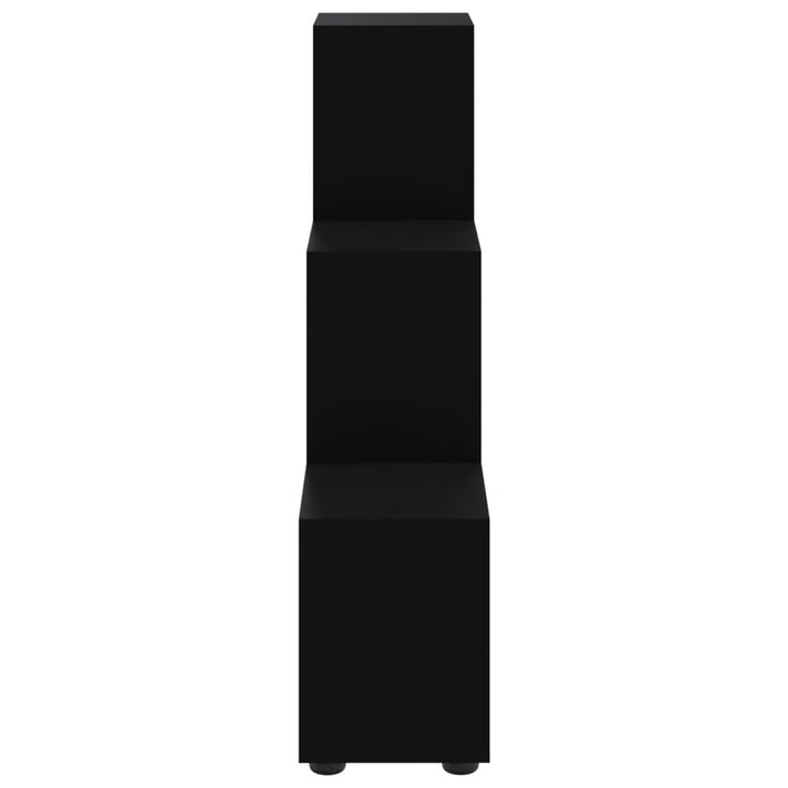 trappereol 107 cm konstrueret træ sort
