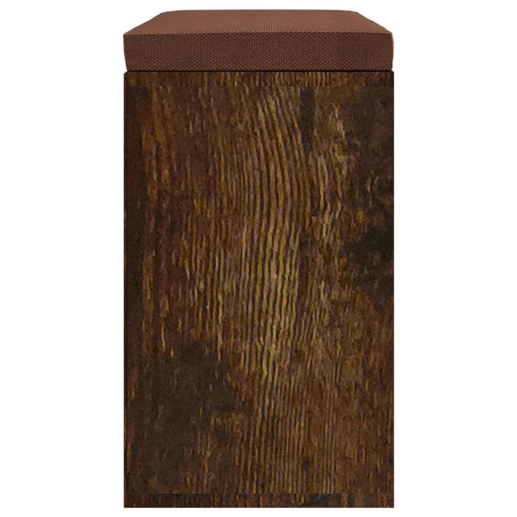 skobænk 103x30x48 cm konstrueret træ røget egetræsfarve
