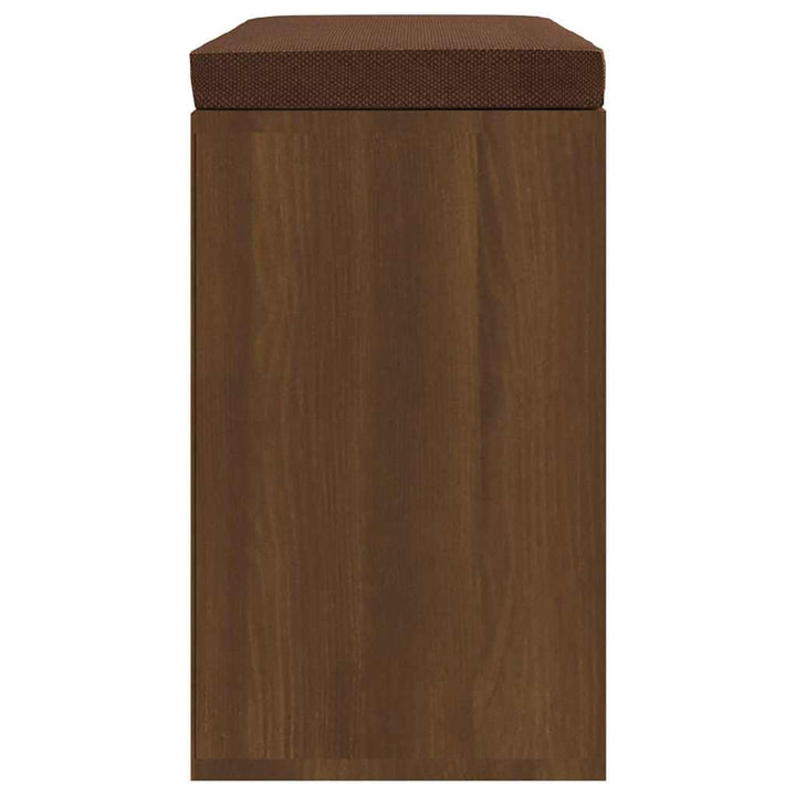 skobænk 103x30x48 cm konstrueret træ Brun egetræ