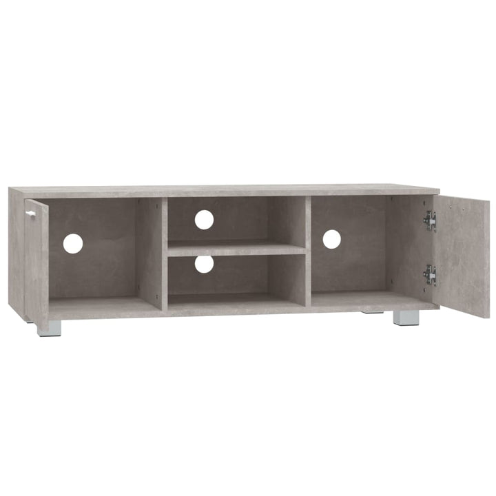 tv-bord 120x40,5x35 cm konstrueret træ betongrå