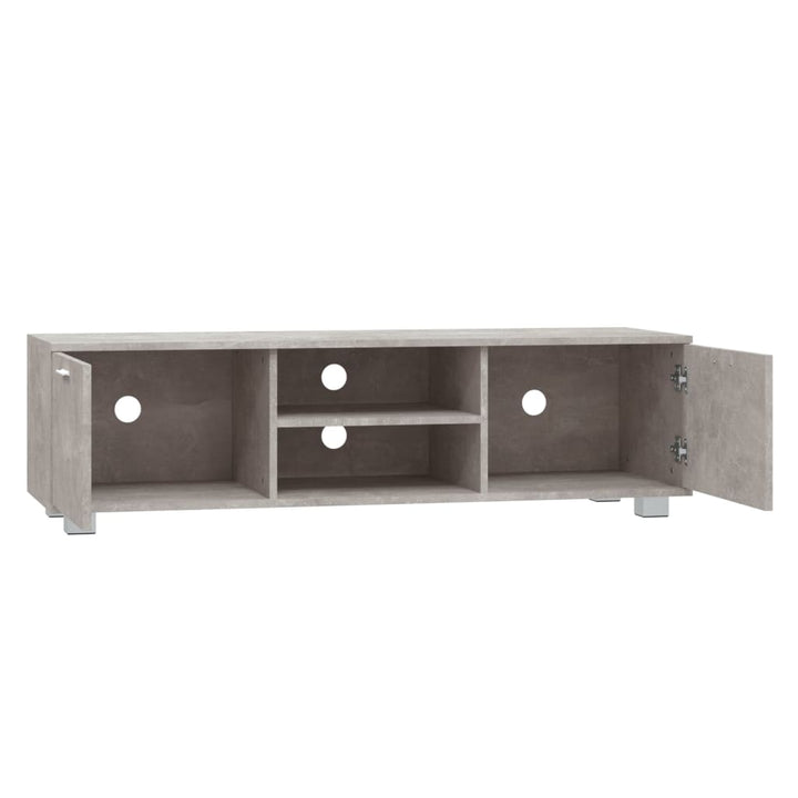 tv-bord 140x40,5x35 cm konstrueret træ betongrå