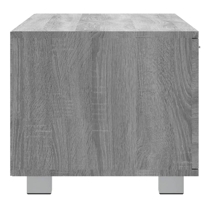 tv-bord 140x40,5x35 cm konstrueret træ grå sonoma-eg