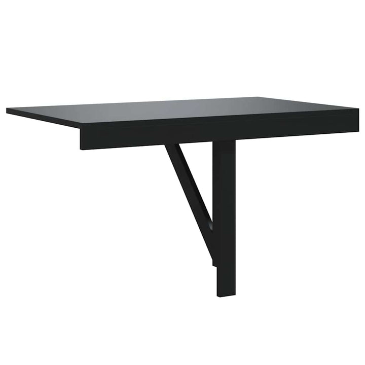 væghængt klapbord 100x60x56 cm konstrueret træ sort