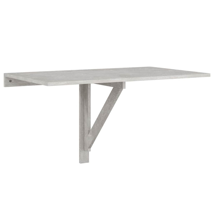 væghængt klapbord 100x60x56 cm konstrueret træ betongrå